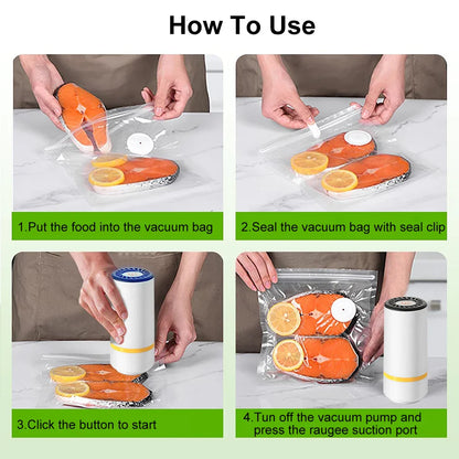 Handheld Vacuum Sealer  — Keep Food Fresh Up to 5× Longer, Anywhere