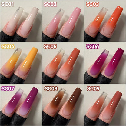 UR SUGAR 9 Colors Gradient Painting Gel – DIY Nail Art Perfection Kit