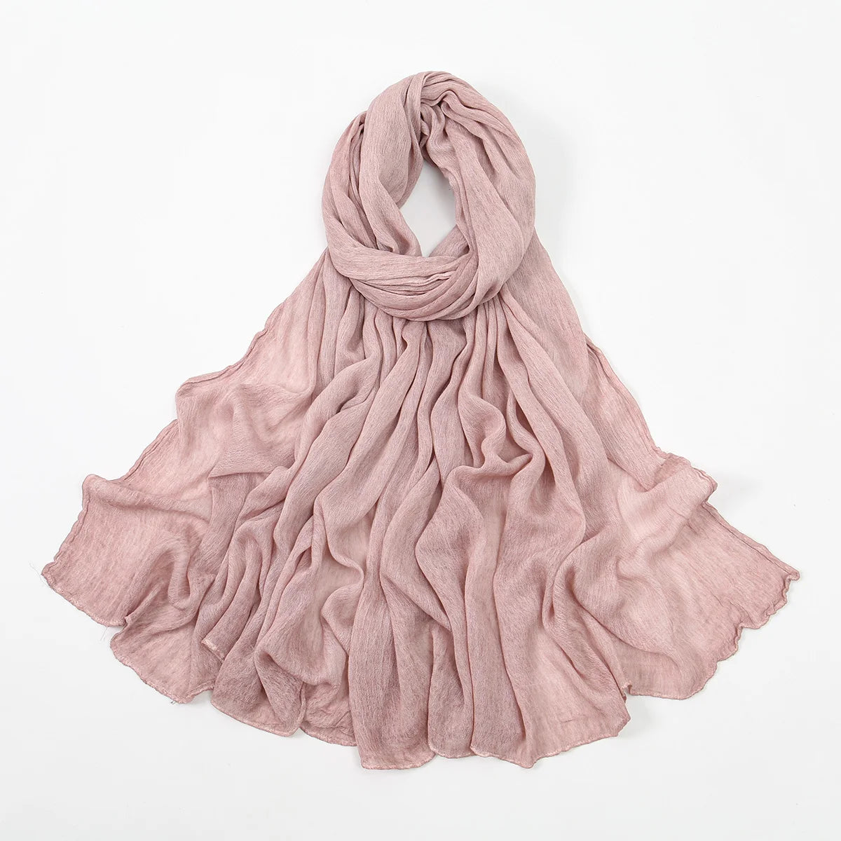 Rayon Cotton Hijab Scarf – Soft Lightweight Shawl for All-Season Elegance