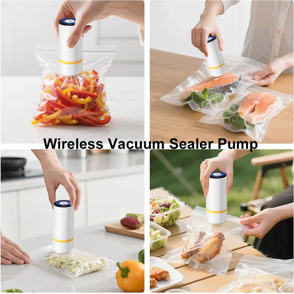 Handheld Vacuum Sealer  — Keep Food Fresh Up to 5× Longer, Anywhere