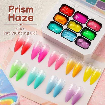 UR SUGAR 9 Colors Gradient Painting Gel – DIY Nail Art Perfection Kit