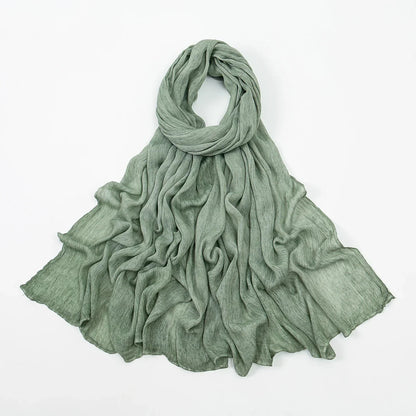 Rayon Cotton Hijab Scarf – Soft Lightweight Shawl for All-Season Elegance