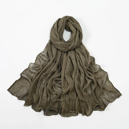 Rayon Cotton Hijab Scarf – Soft Lightweight Shawl for All-Season Elegance