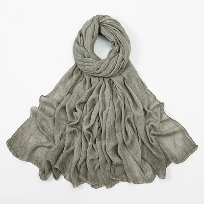Rayon Cotton Hijab Scarf – Soft Lightweight Shawl for All-Season Elegance