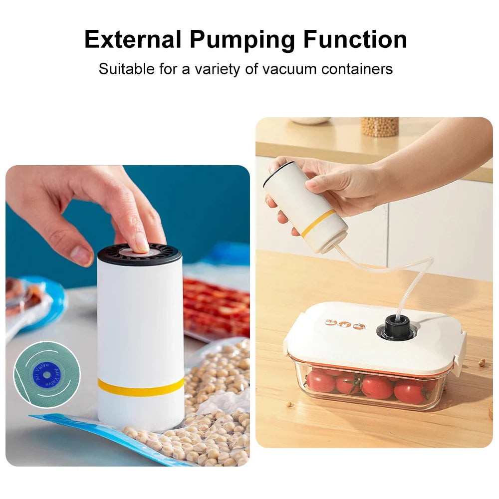 Handheld Vacuum Sealer  — Keep Food Fresh Up to 5× Longer, Anywhere