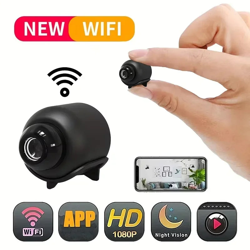 Compact WiFi Surveillance Camera – HD Smart Security Camera with Night Vision, Motion Detection & Remote Monitoring
