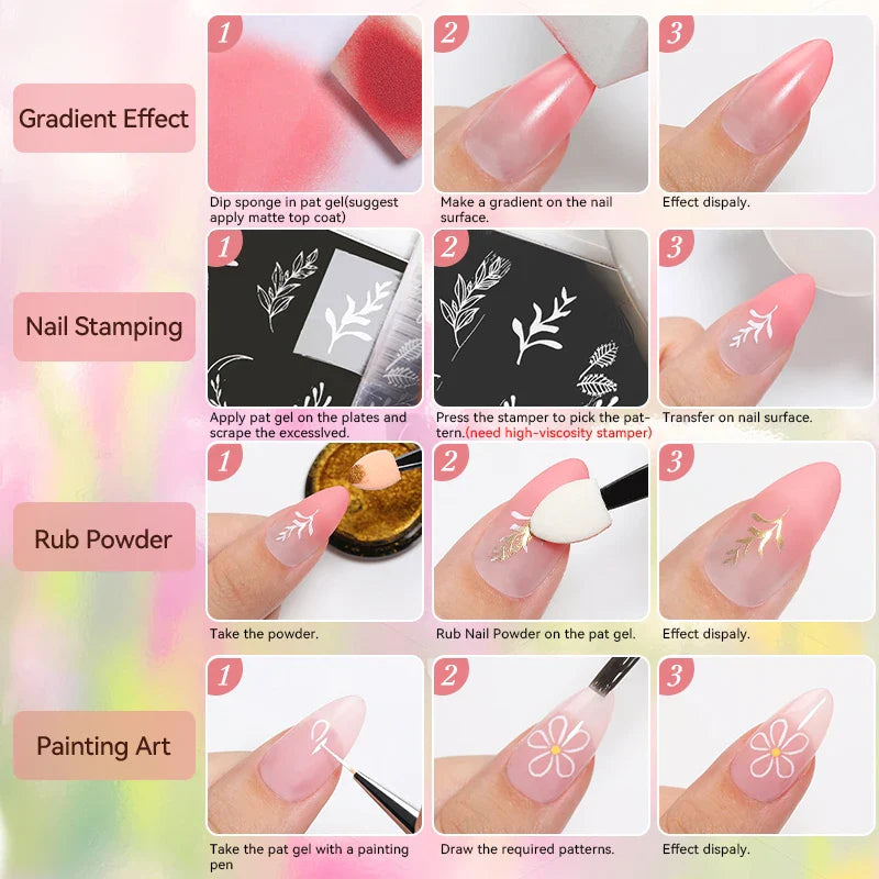 UR SUGAR 9 Colors Gradient Painting Gel – DIY Nail Art Perfection Kit