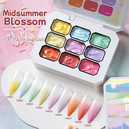 UR SUGAR 9 Colors Gradient Painting Gel – DIY Nail Art Perfection Kit