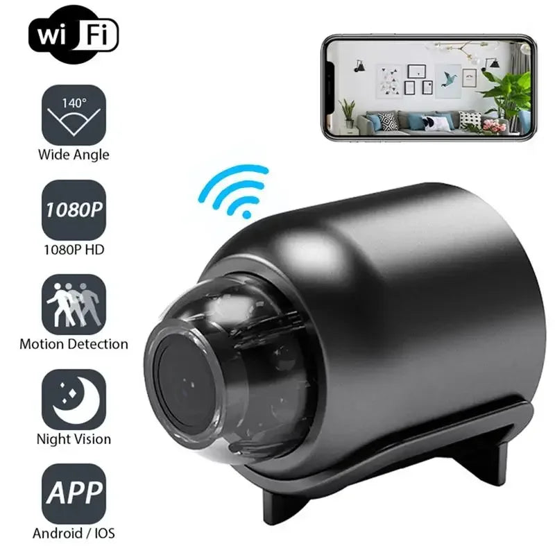 Compact WiFi Surveillance Camera – HD Smart Security Camera with Night Vision, Motion Detection & Remote Monitoring