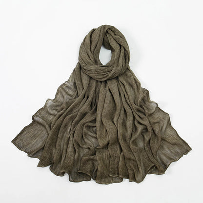 Rayon Cotton Hijab Scarf – Soft Lightweight Shawl for All-Season Elegance