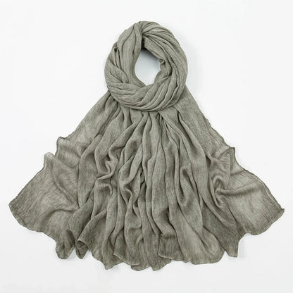 Rayon Cotton Hijab Scarf – Soft Lightweight Shawl for All-Season Elegance