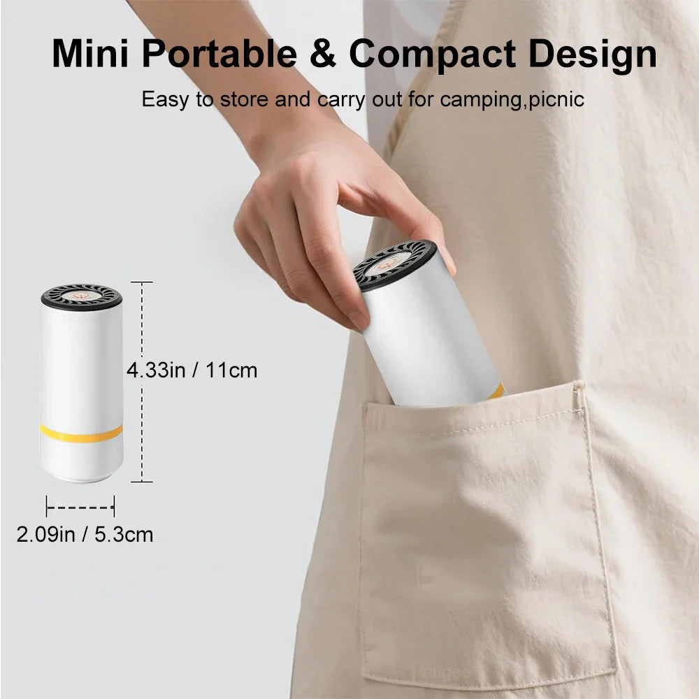 Handheld Vacuum Sealer  — Keep Food Fresh Up to 5× Longer, Anywhere