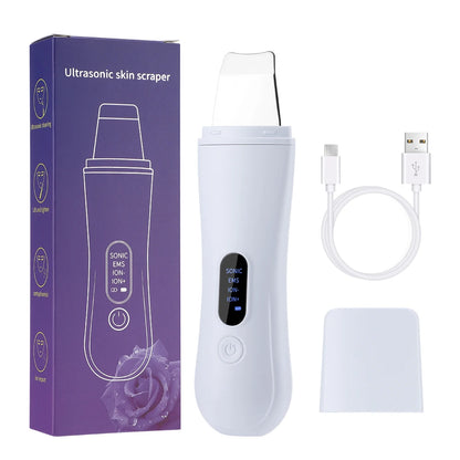 Ultrasonic Skin Scrubber - 4 Modes Facial Lifting Device
