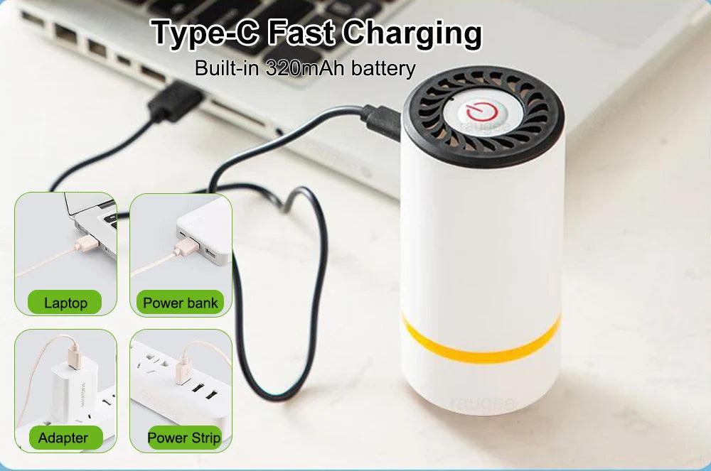 Handheld Vacuum Sealer  — Keep Food Fresh Up to 5× Longer, Anywhere
