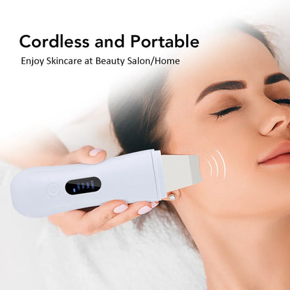 Ultrasonic Skin Scrubber - 4 Modes Facial Lifting Device