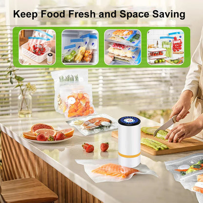 Handheld Vacuum Sealer  — Keep Food Fresh Up to 5× Longer, Anywhere