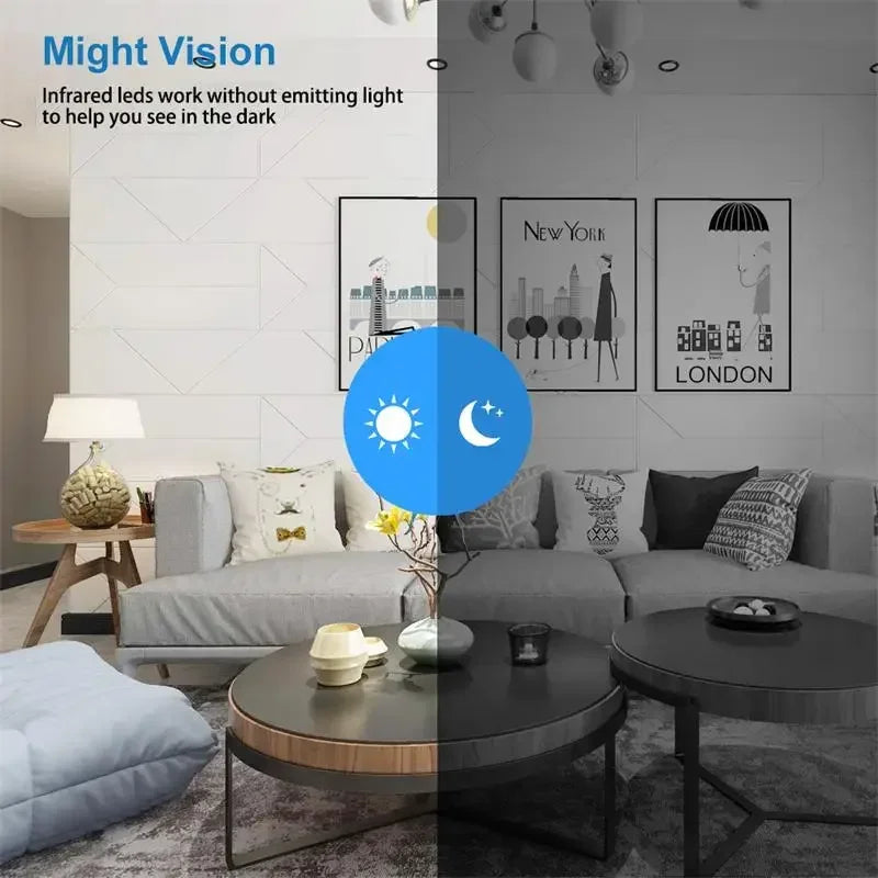 Compact WiFi Surveillance Camera – HD Smart Security Camera with Night Vision, Motion Detection & Remote Monitoring