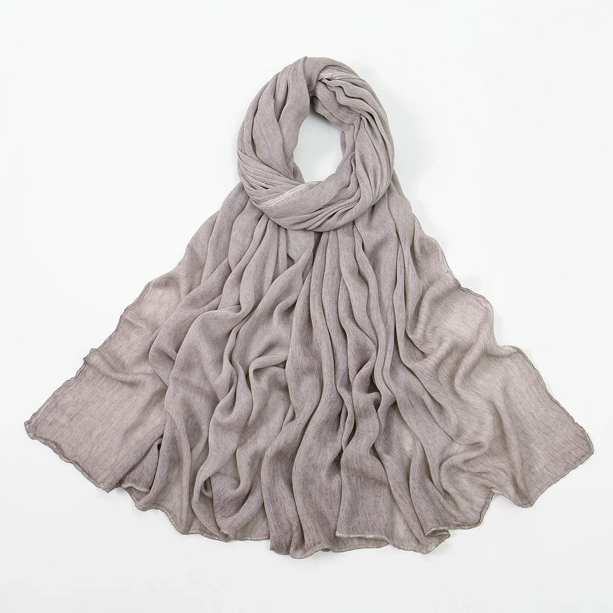 Rayon Cotton Hijab Scarf – Soft Lightweight Shawl for All-Season Elegance