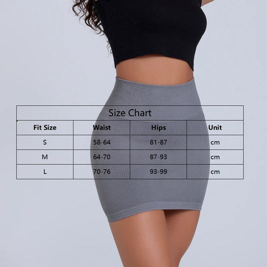 Mini Skirt Slimming Knitted – Chic High-Waist Bodycon Style