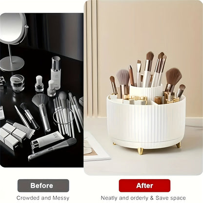360° Rotating Makeup Organizer – Stylish Cosmetics Storage for Effortless Beauty