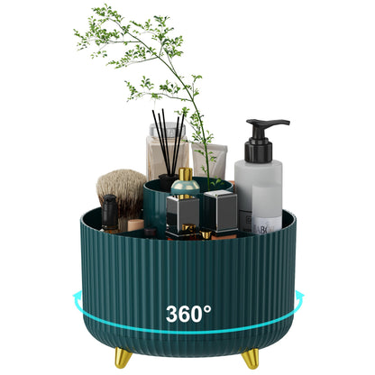 360° Rotating Makeup Organizer – Stylish Cosmetics Storage for Effortless Beauty
