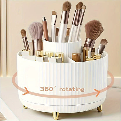 360° Rotating Makeup Organizer – Stylish Cosmetics Storage for Effortless Beauty