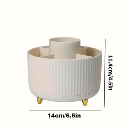 360° Rotating Makeup Organizer – Stylish Cosmetics Storage for Effortless Beauty