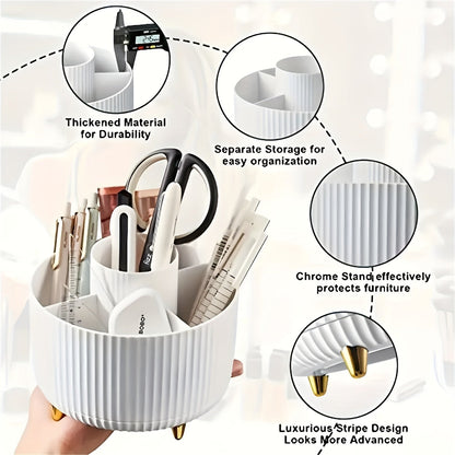 360° Rotating Makeup Organizer – Stylish Cosmetics Storage for Effortless Beauty