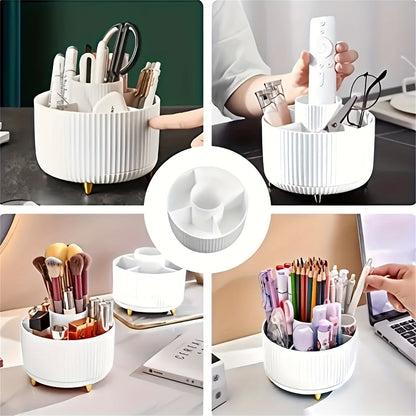 360° Rotating Makeup Organizer – Stylish Cosmetics Storage for Effortless Beauty